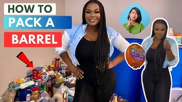 How to Pack a Barrel with clothes and food from the US and ship to Jamaica | Jay Elite