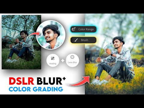 Next level photo editing || Dark & Yellow tone editing || photo background blur