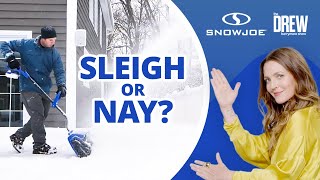 The Drew Barrymore Show - Sleigh or Nay? - Snow Joe 24V-SS13 Cordless Snow Shovel