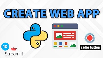 Radio Button Widget - Web-app met Python Streamlit Les 10