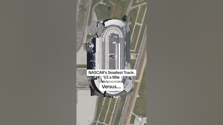 NASCAR’s Smallest Track: Martinsville Speedway, versus the largest, Talladega Superspeedway!