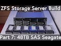 ZFS Storage Server: Seagate 8TB SAS HDD's installation, 48TB