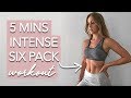 5 Minute Intense Sixpack Workout (AT HOME)