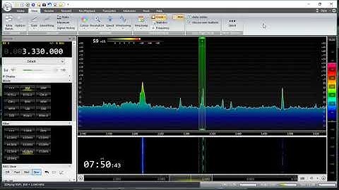 MFJ-1886 Receive Loop Antenna - Time signal from CHU Canada @ 3330 kHz
