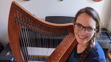 Unboxing a Double Strung Harp - from the Goodwill! | FH26 Dusty Strings Harp