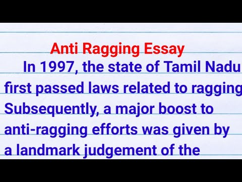 essay on anti ragging in english