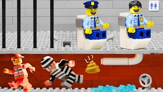 How Did I Escape From Prison Through The Toilet | The Best Lego Animated Movie 2024 | Brick Rising