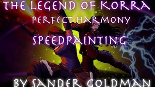 Legend of Korra: Perfect Harmony Speedpainting (Korra and Asami)