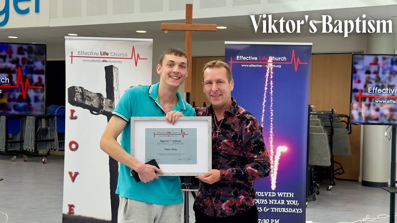 "God, I'm a sinner, and I need You!" (Viktor's Testimony and Baptism)