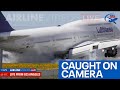 مسافر طیارہ خوفناک حادثے سے بال بال بچ گیا، ویڈیو دیکھیں