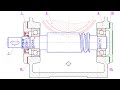 Montage de roulements  une range de billes  contact oblique avec autocad mechanical