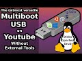 THE multiboot USB on Youtube | 2021 | UEFI and Legacy BIOS | In Linux with Disks||Grub||Gparted