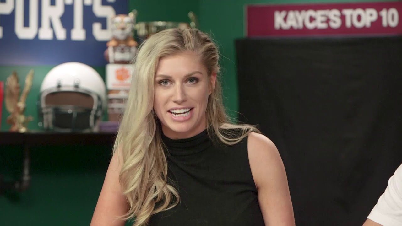 Kayce Smith Rack The Barstool College Football Show Presented by Panera — Week 4 - YouTube
