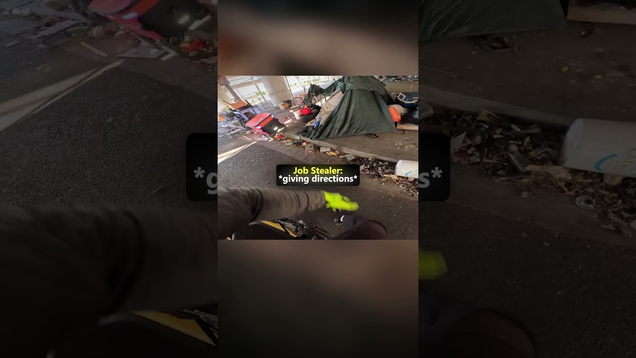 Biker finds a Delivery Robot Struggling and did THIS🤖