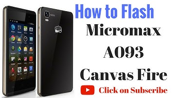 How to Flash OR Fix Software Problems Micromax A093 by GsmHelpFul