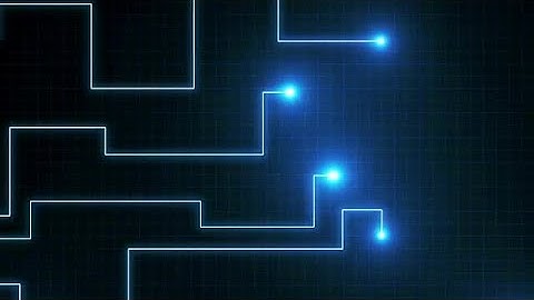 Blue Neon Dots Forming Lines Stock Motion Graphics