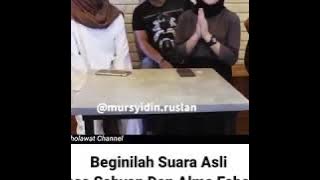 SUARA ASLI NISSA SABYAN DAN ALMA ESBEYE