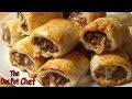 Cheesy Beef and Bacon Sausage Rolls | One Pot Chef