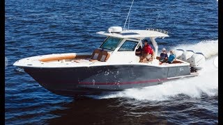 2019 Scout 355 LXF Boat For Sale at MarineMax Huntington, NY