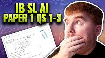 IB Math AI SL Paper 1 Applications Revision Village - Qs 1-3