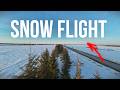 Snow flight in Russia