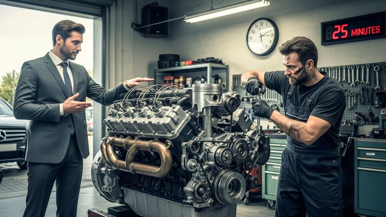 “Ese motor hundió a 65 ingenieros”… hasta que el mecánico pobre lo hizo en 25 minutos