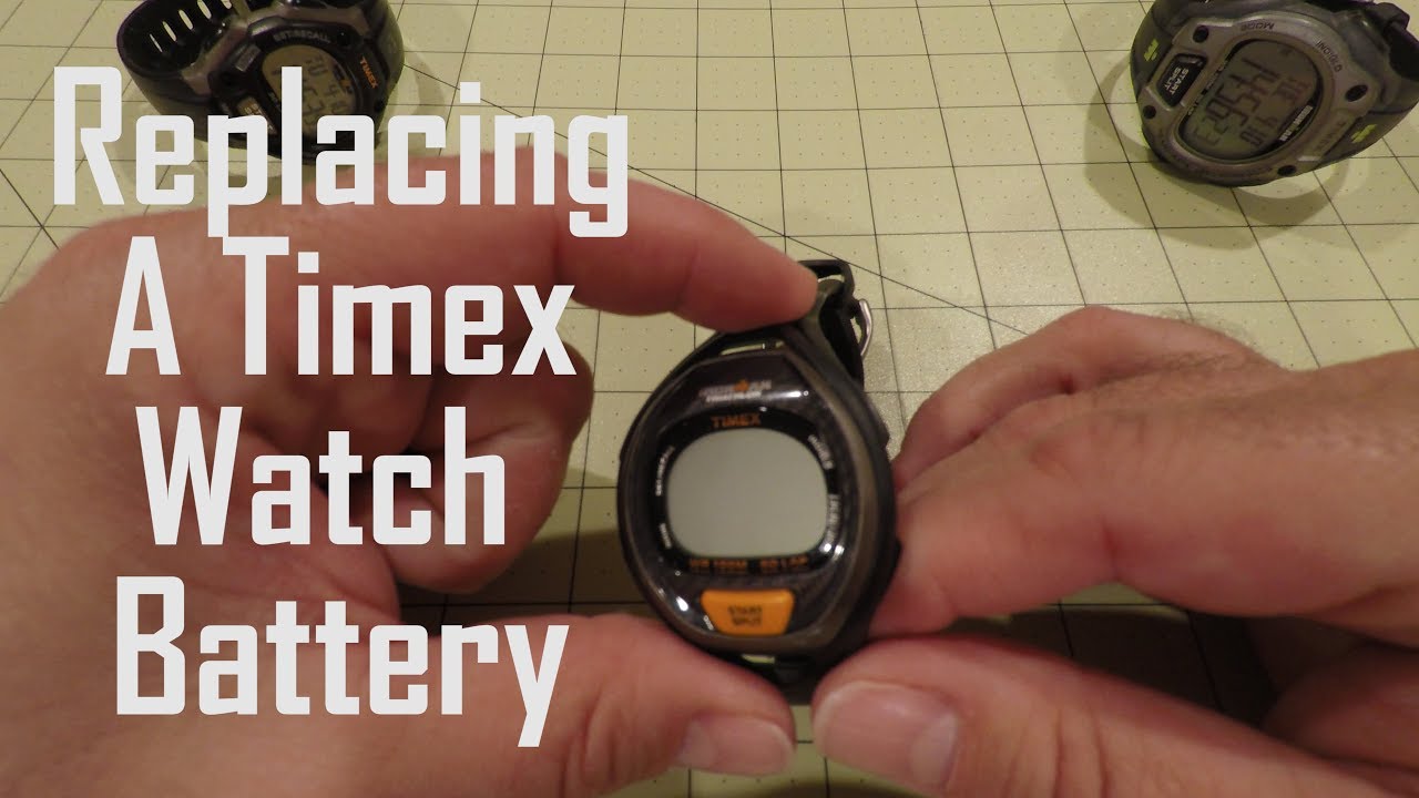 How To Replace A Timex Watch Battery - YouTube