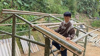 Download Lagu The small kitchen was transformed - How did Minh make a thatched roof for his kitchen? MP3