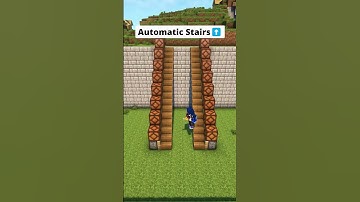 Minecraft Automatic Stairs⬆️#minecraft #shorts