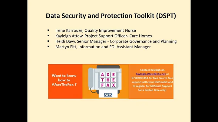 Data Security and Protection Toolkit - 26 3 19