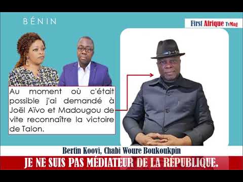 "J'ai demandé à Joël AÏVO et Rekya MADOUGOU de vite reconnaître la victoire de TALON." Bertin KOOVI