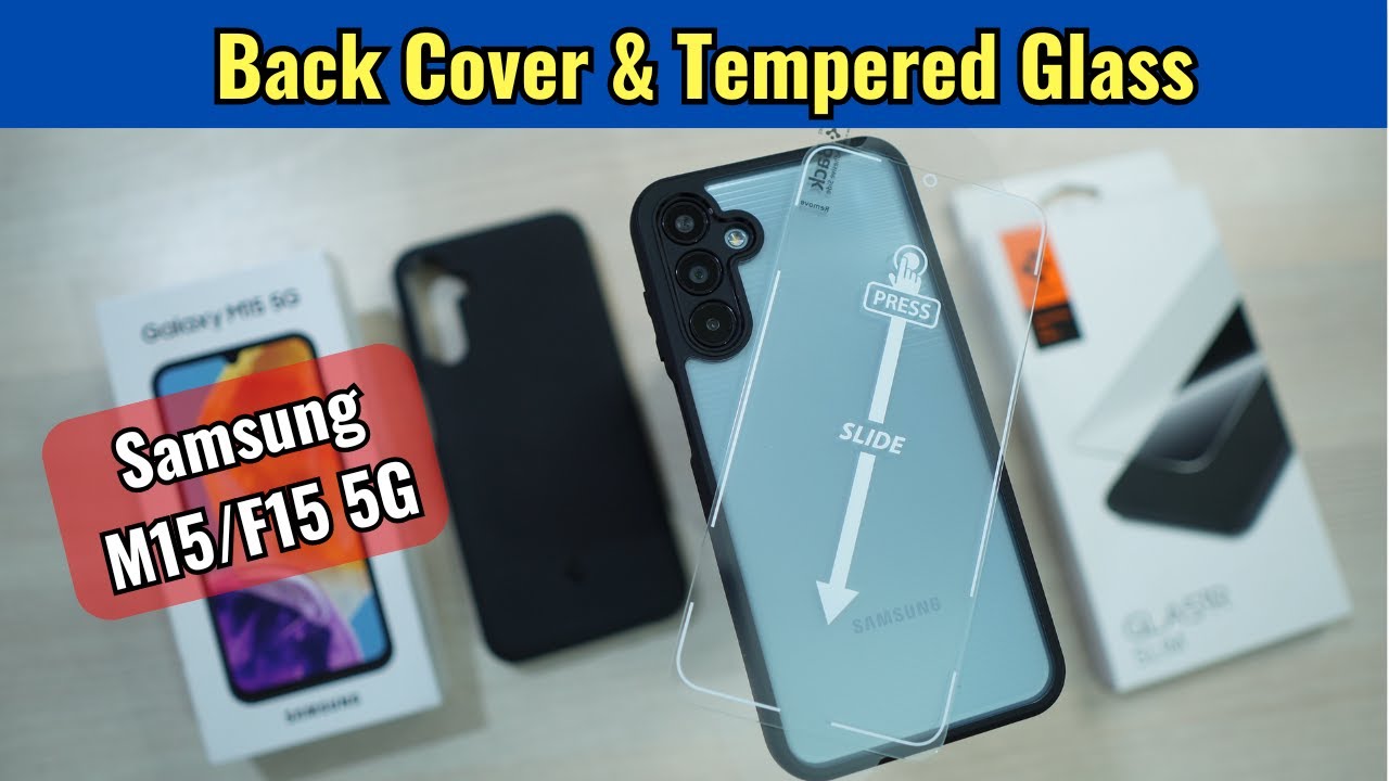 Samsung Galaxy M15 5G Back Cover & Tempered Glass Screen Protector from Amazon Review