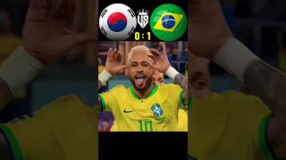 Brazil Slaughtered South Korea 4-1 World Cup 2022 #football #neymar #youtube #shorts