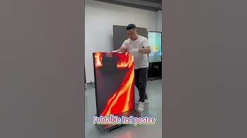 Foldable led poster  #digitalsignage #ledinnovation #nextgendisplay