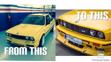 Bmw e30 M3 Replica Build in 8 Minutes