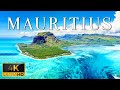 Flying over mauritius 4k u calming music with stunning natural landscapes