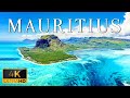 FLYING OVER MAURITIUS (4K UHD) - Calming Music With Stunning Natural Landscape Videos