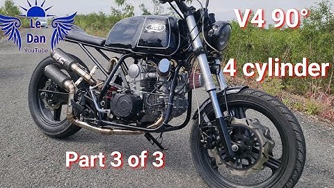 I used the engine from the scrap yard, to make, my own V4 engine