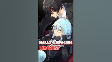 Is Diablo Stronger Than Rimuru? #shorts #tensura #rimuru #animefacts #explained