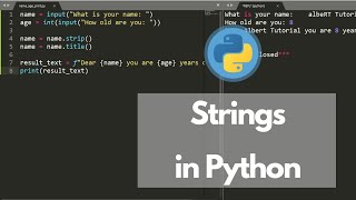 4) Python Programming - Strings