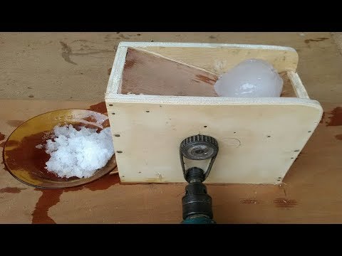 Cara membuat mesin penghalus es batu