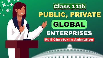 Private, Public and Global Enterprises Class 11th | Full chapter in animation | Bst chapter 3