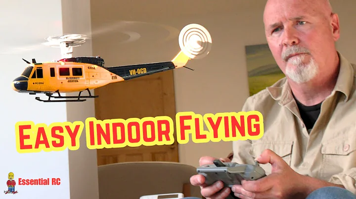 BEST for SMALL INDOOR SPACES ! RC Era C032 UH-1 Huey (Yellow/Blue scheme)