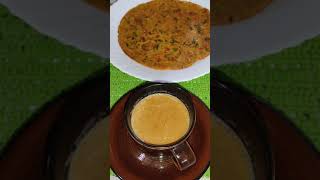 Veg Pratha with Tea - Cooks n Bakes short shorts youtubeshorts