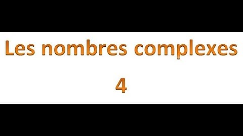 Les nombres complexe 4 : inverse d