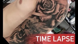 Wild rose - Tattoo time lapse
