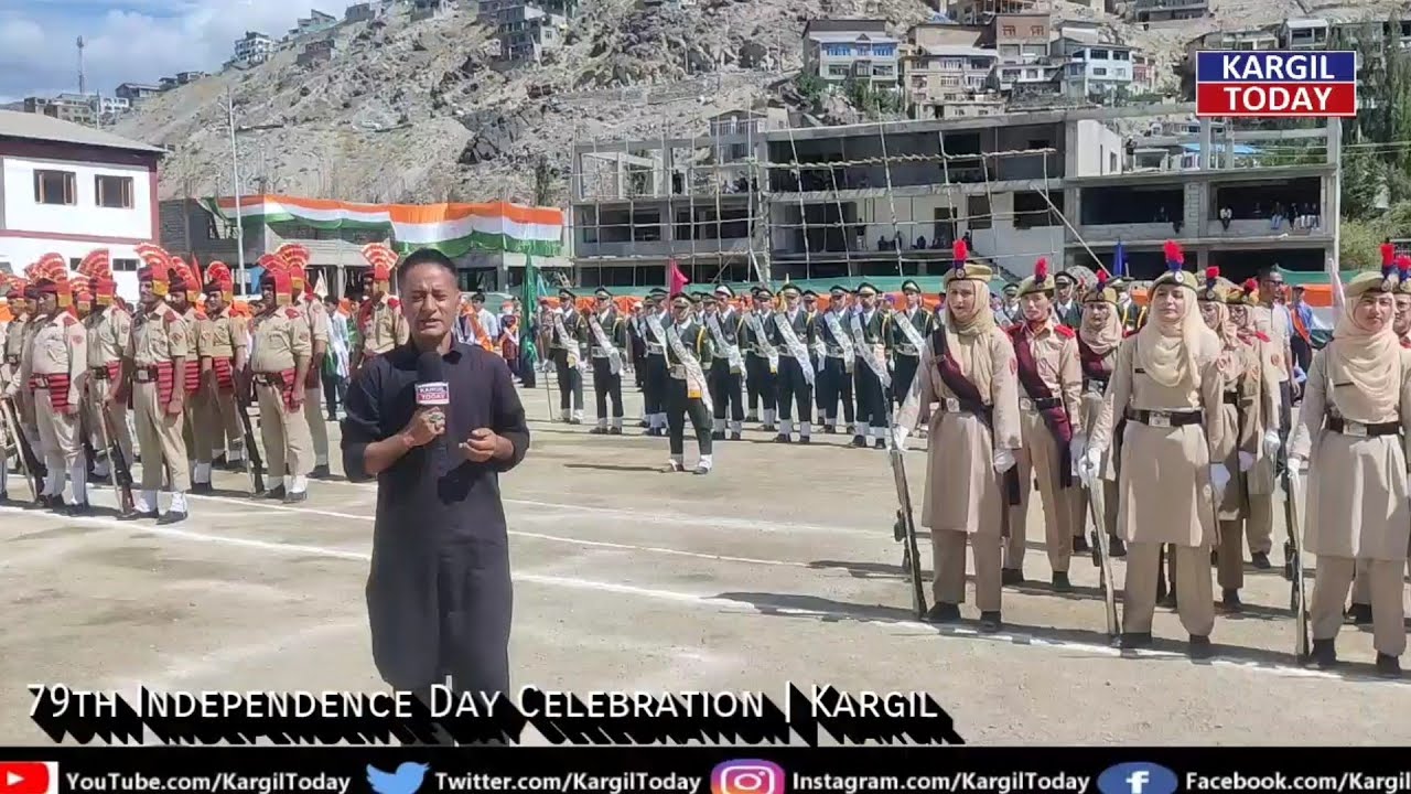 79th Independence Day Kargil | CEC LAHDC Kargil Hoists Tricolor | Grand Celebration 