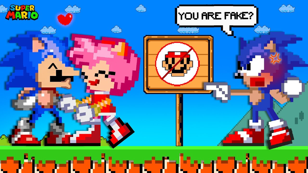 Super Mario Bros. Mario Can FAKE Anything, But Mario is FROBIDDEN here..