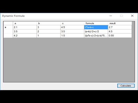 C# Tutorial - Create a Calculator using Dynamic Formula | FoxLearn