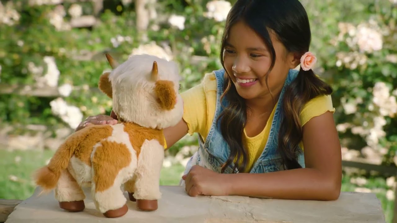 Peluche interactive Furreal Maggie la vache écossaise - Peluche